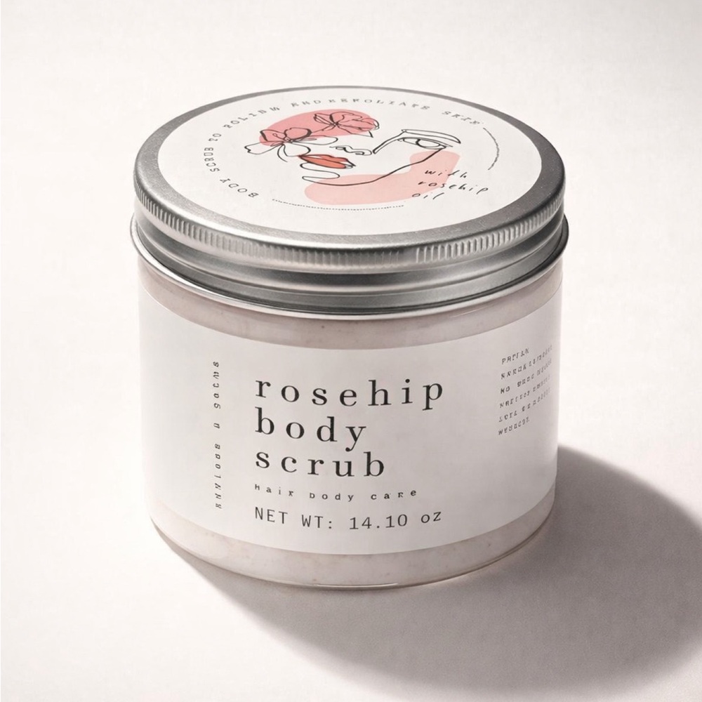 Wild Rose Rosehip Body Scrub - Pink